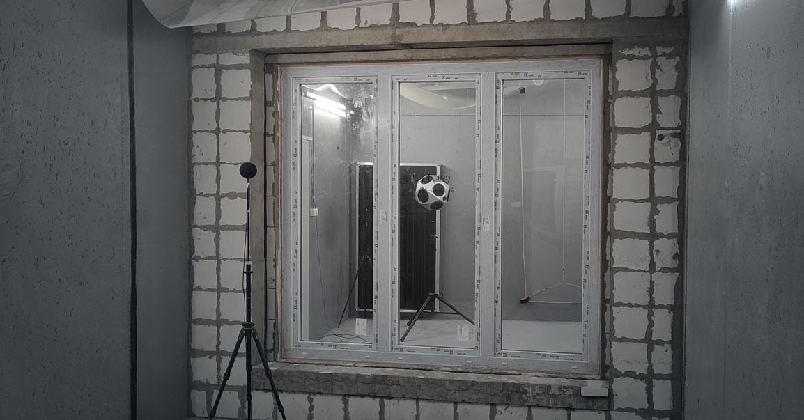 Komora do badań akustycznych okien, drzwi, ścian