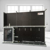 stanowisko do badań okien i drzwi